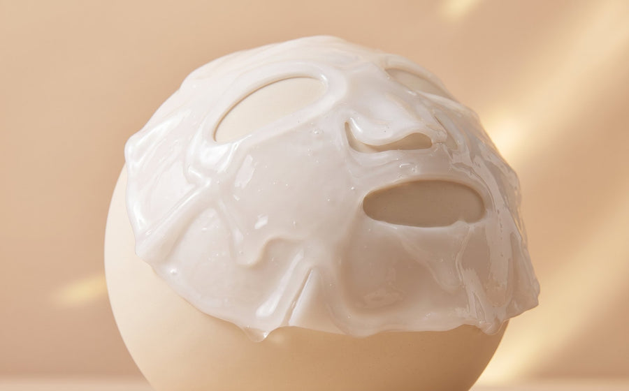 Mascarilla opaca recién aplicada